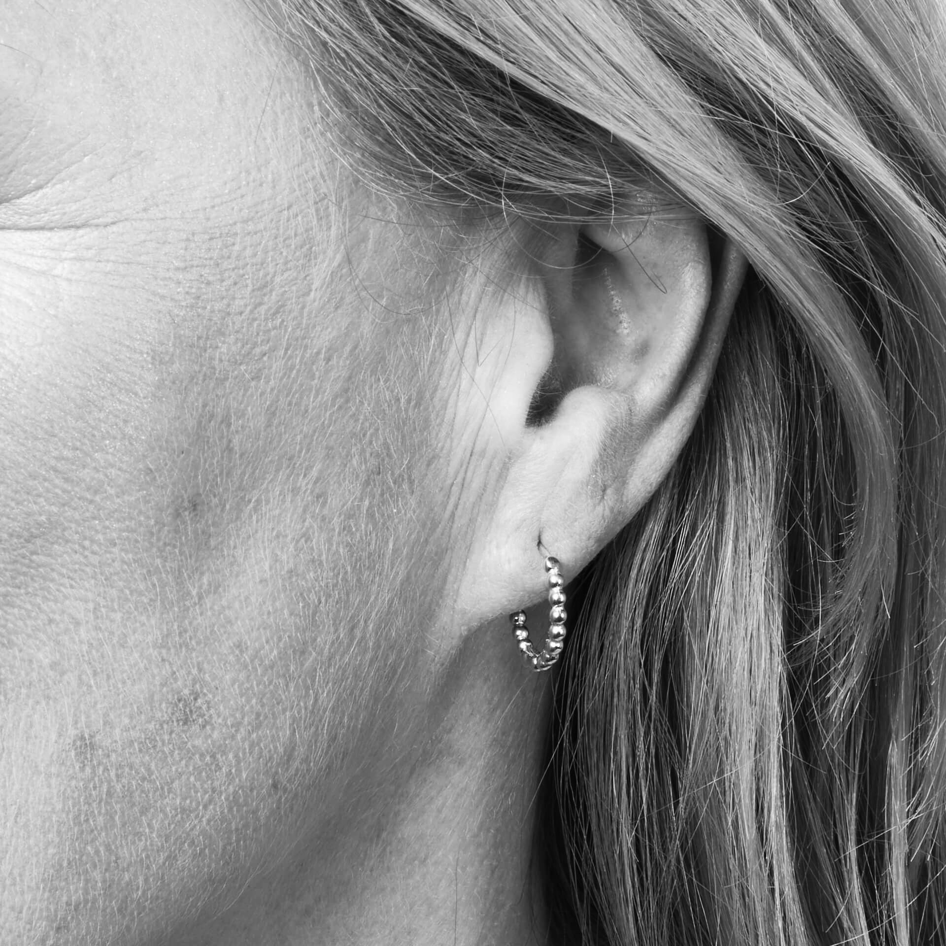 Elements Gold Ball Hoop Earrings