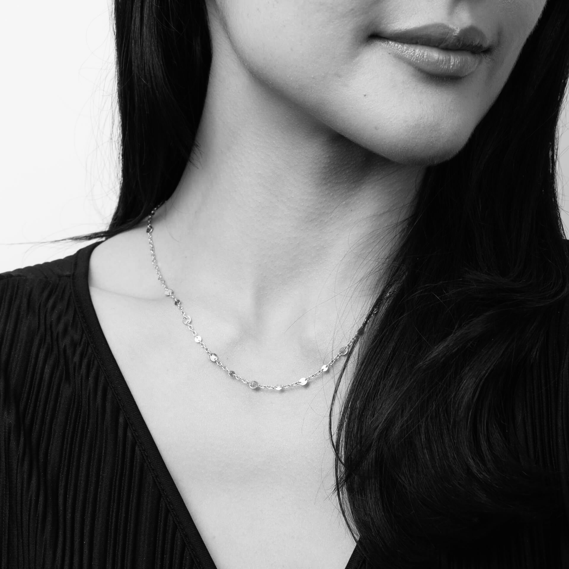 Elements Gold Discs and Chain Necklace