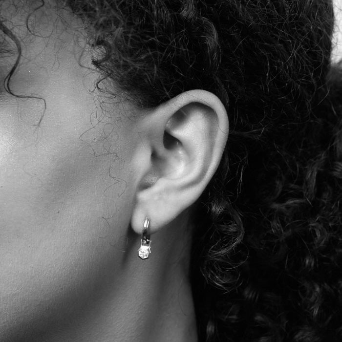 Elements Gold Octagon Hoop Earrings