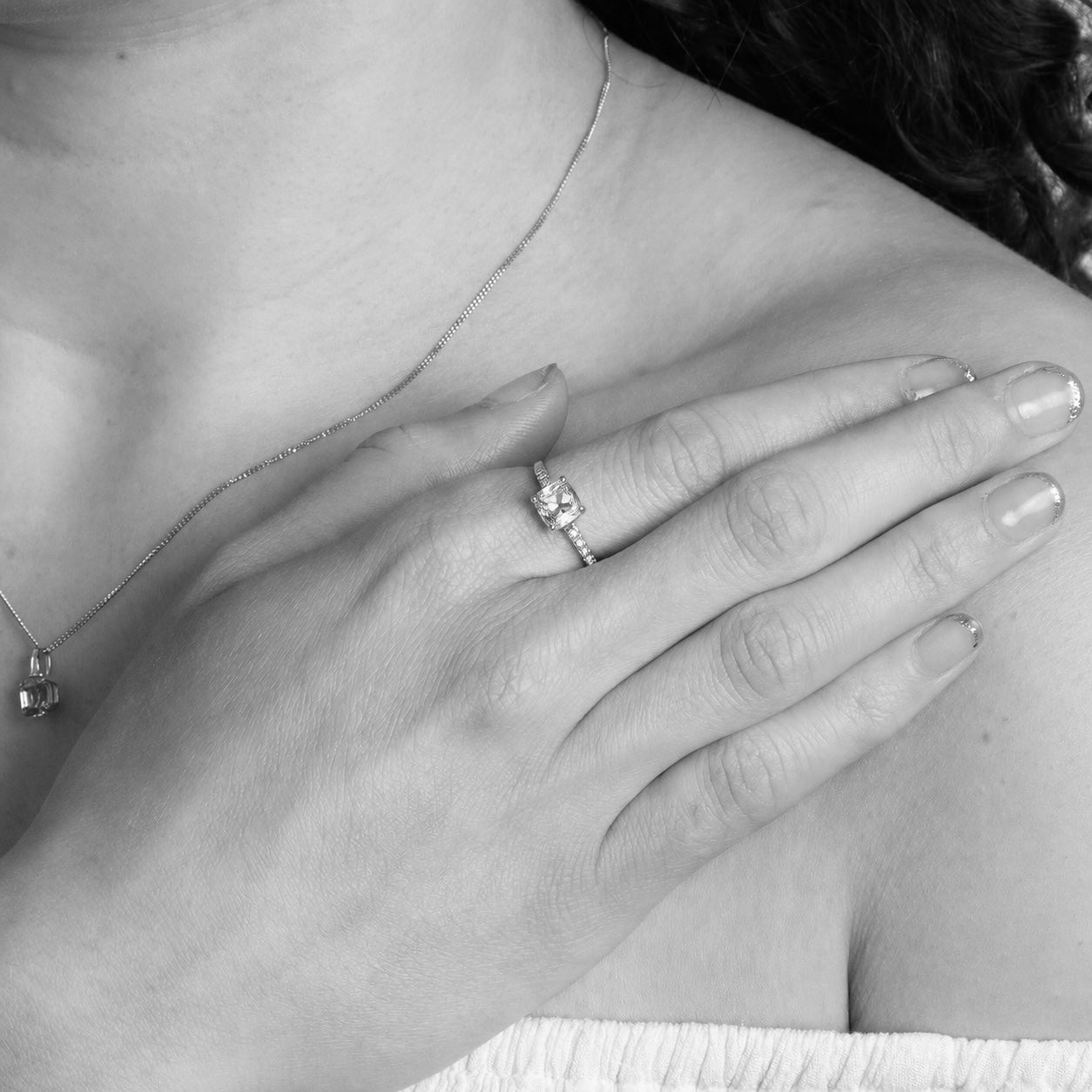 Elements Gold Sky Blue Topaz Solitaire Ring with Blue Topaz Shoulders