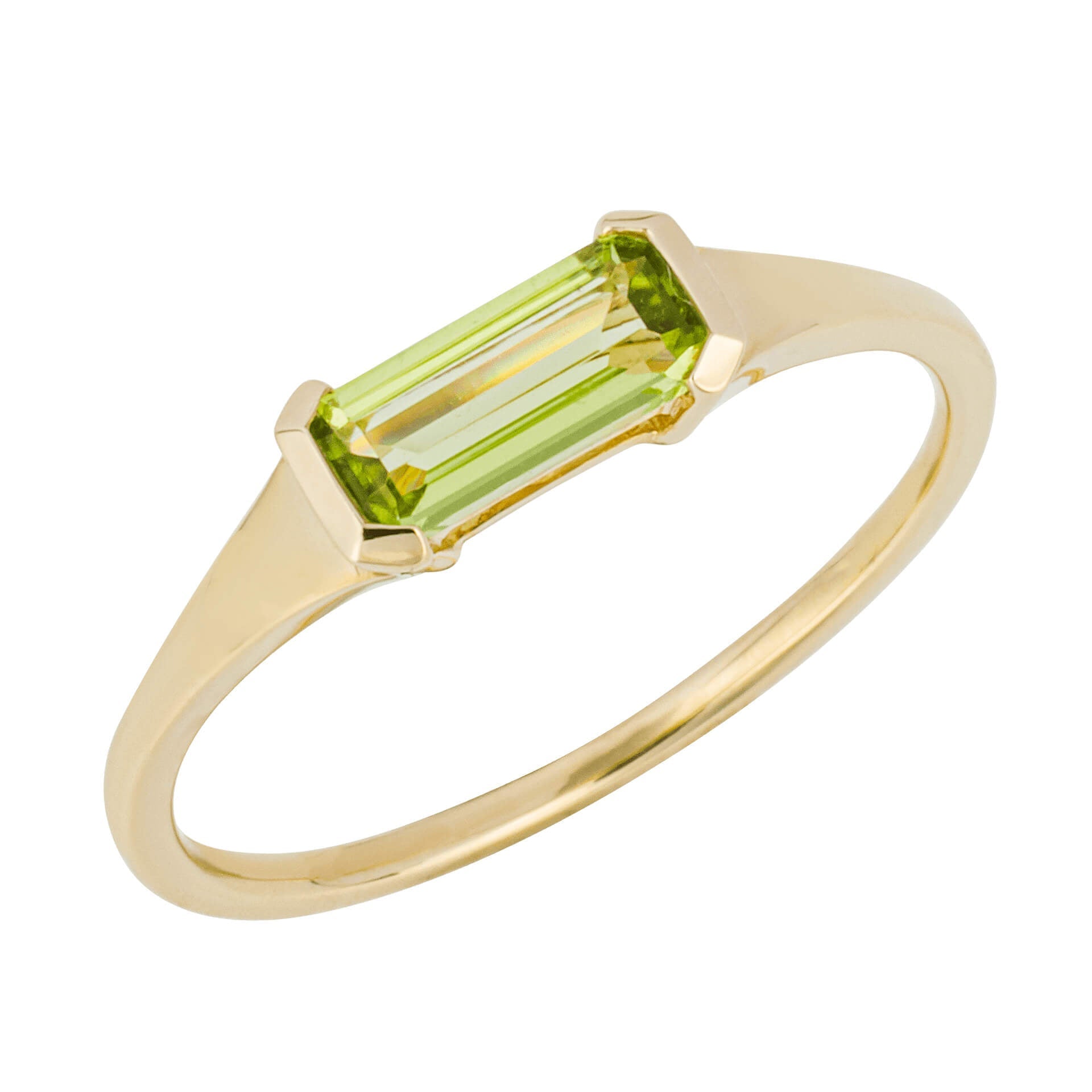 Elements Gold Elongated Semi-Precious Ring
