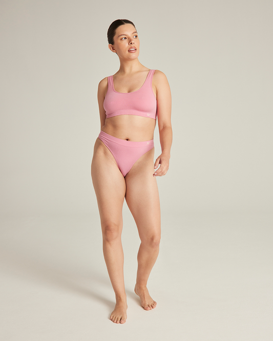 The TENCEL™ Seamless Thong - Rose Pink