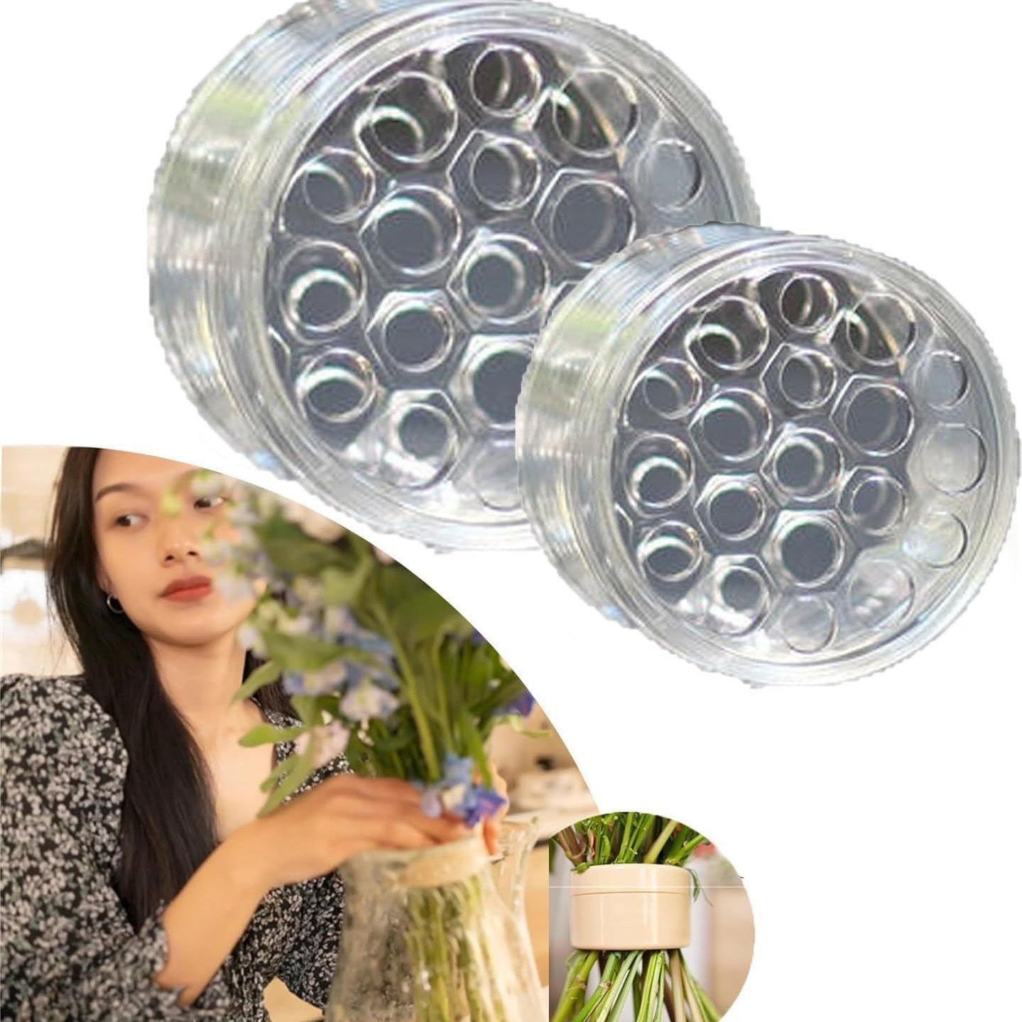 Spiral Ikebana Stem Holder