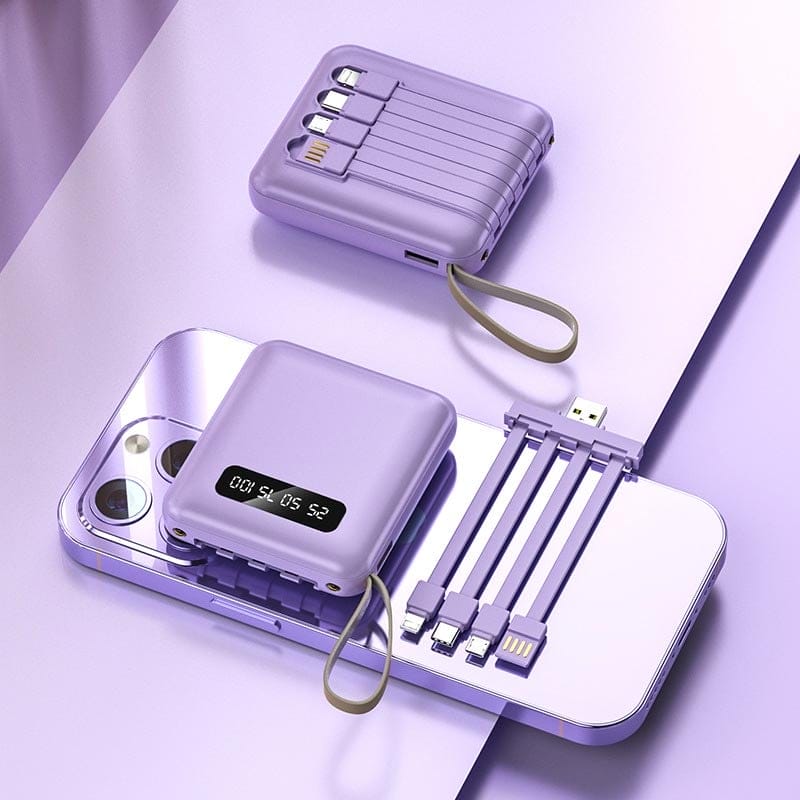 ChargeGo Mini Power Bank 20000mAh with 4 Cables