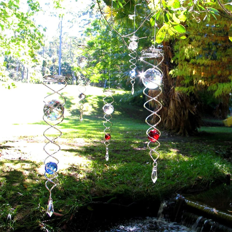 1+1 FREE | CrystalTwister™ - Metal Crystal Spiral Wind Chime