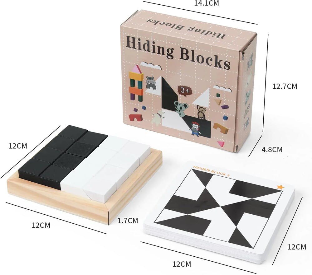 PictoCube Pocket-Size Dual-Color Logic Puzzle