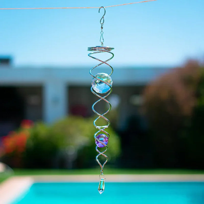 1+1 FREE | CrystalTwister™ - Metal Crystal Spiral Wind Chime