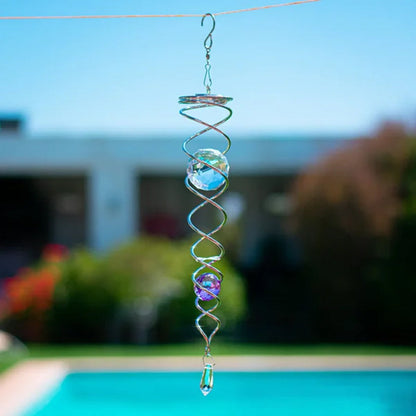 1+1 FREE | CrystalTwister™ - Metal Crystal Spiral Wind Chime