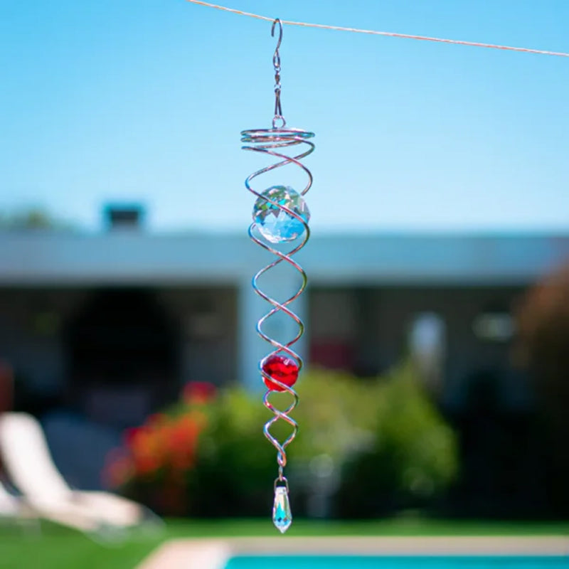 1+1 FREE | CrystalTwister™ - Metal Crystal Spiral Wind Chime