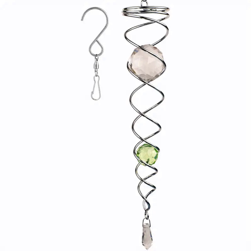1+1 FREE | CrystalTwister™ - Metal Crystal Spiral Wind Chime