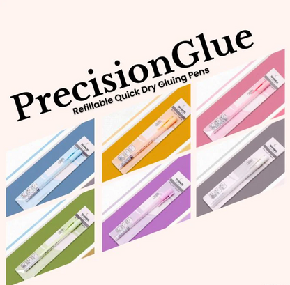 PrecisionGlue Refillable Roller Tip Gluing Pens