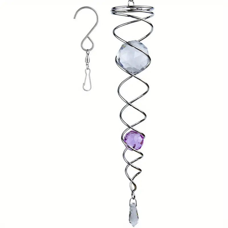 1+1 FREE | CrystalTwister™ - Metal Crystal Spiral Wind Chime