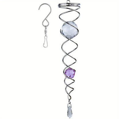 1+1 FREE | CrystalTwister™ - Metal Crystal Spiral Wind Chime