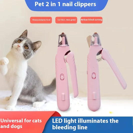 Pet multifunctional nail clippers