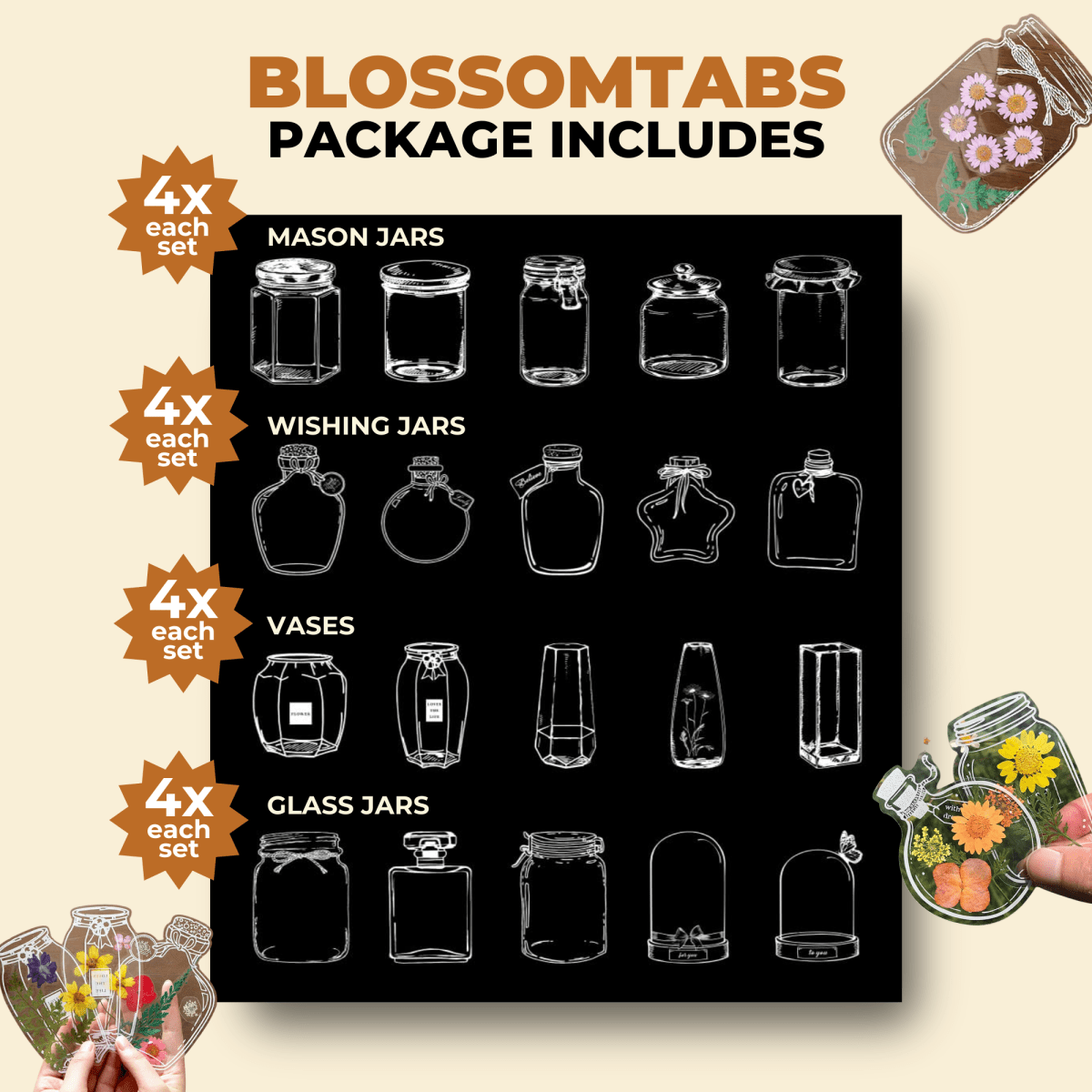 Blossomtabs™ - Perfect for Book Lovers (20+20 Free)