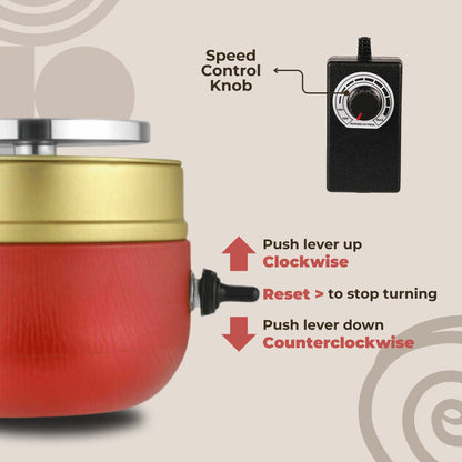 Poterio Mini Portable Pottery Machine | 8 Sculpting Tools Included
