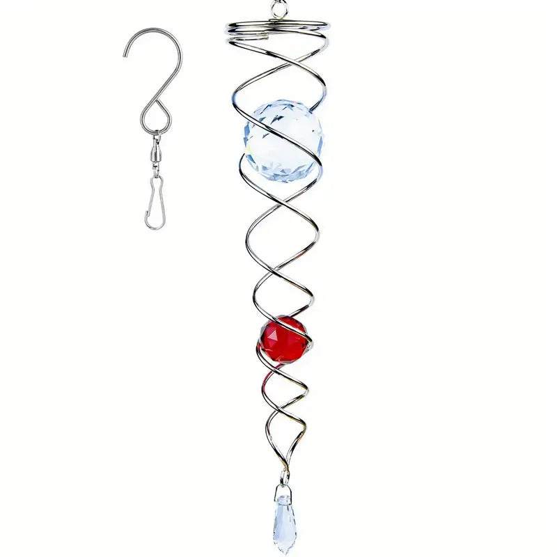 1+1 FREE | CrystalTwister™ - Metal Crystal Spiral Wind Chime