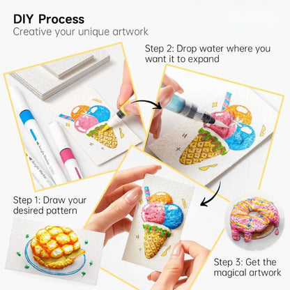 3D Foam Structure Art Set – Creative Craft Kit with Colored Pencils