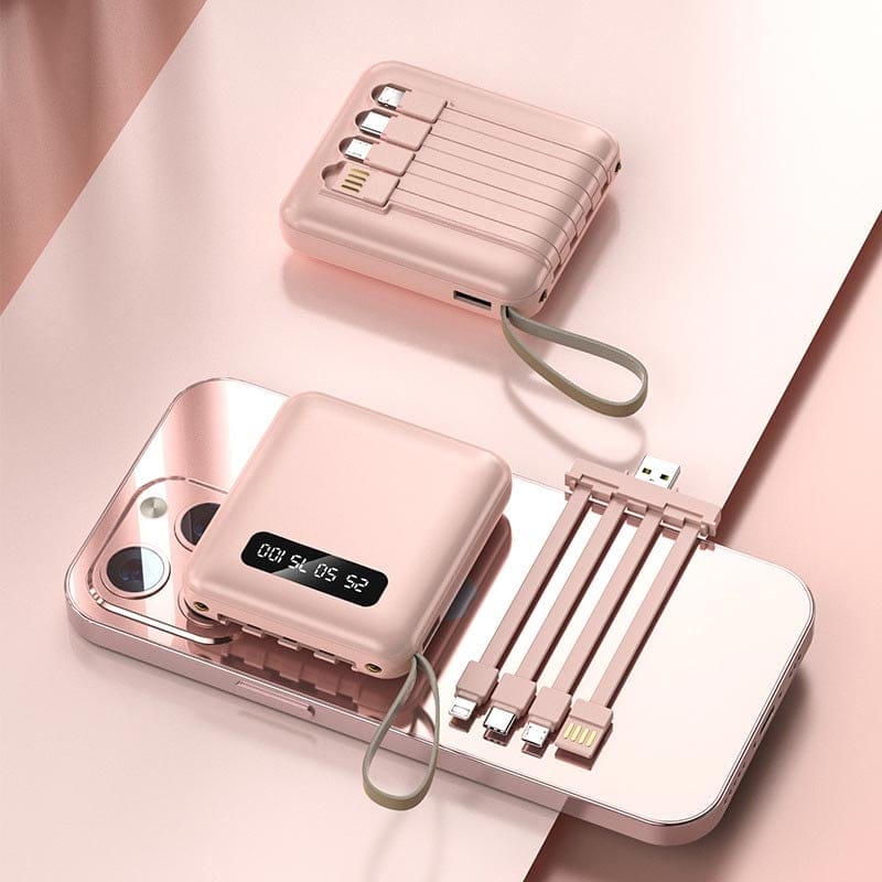 ChargeGo Mini Power Bank 20000mAh with 4 Cables