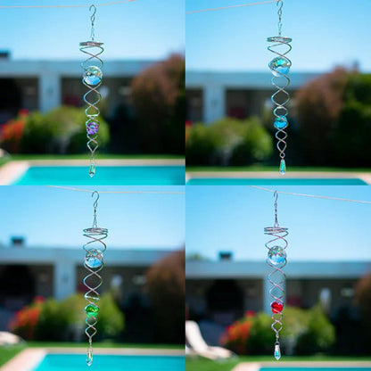 1+1 FREE | CrystalTwister™ - Metal Crystal Spiral Wind Chime