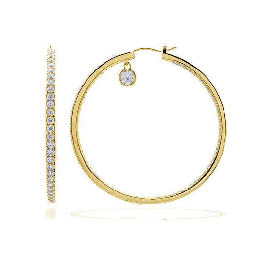 Diamonfire Creole Hoop Earrings