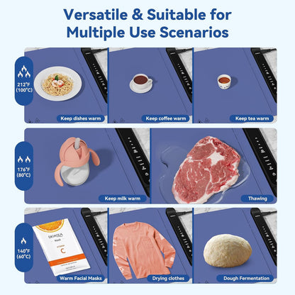 🔥Hot Sale - 50% OFF🔥 Food Warming Mat – An Efficient Solution to Keep Food Hot