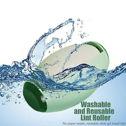 Reusable Lint Roller Ball, Mini Travel Size Lint Roller for Clothes, On The Go Small Portable Lint Ball Remover for Clothes and Pet Hair, Extra Sticky & Washable Gel 