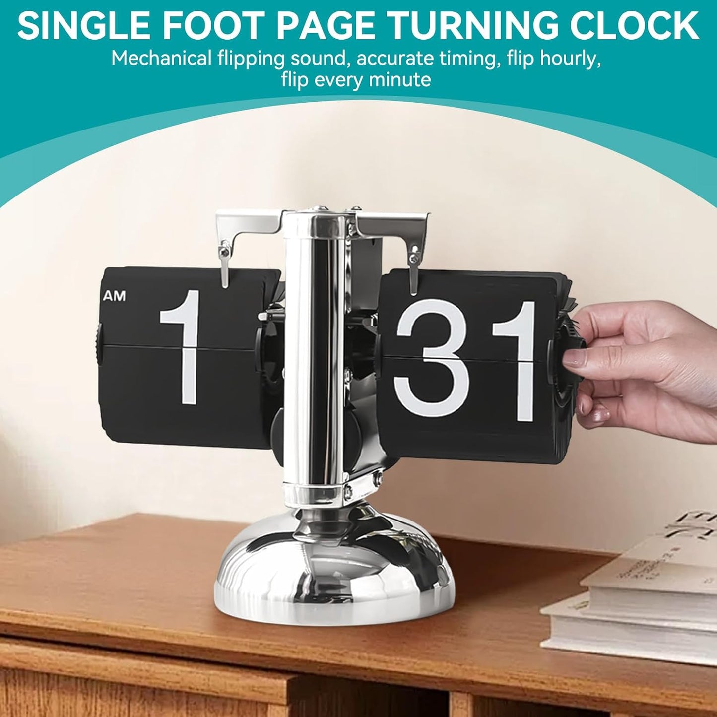 HERCHR Flip Desk Clock