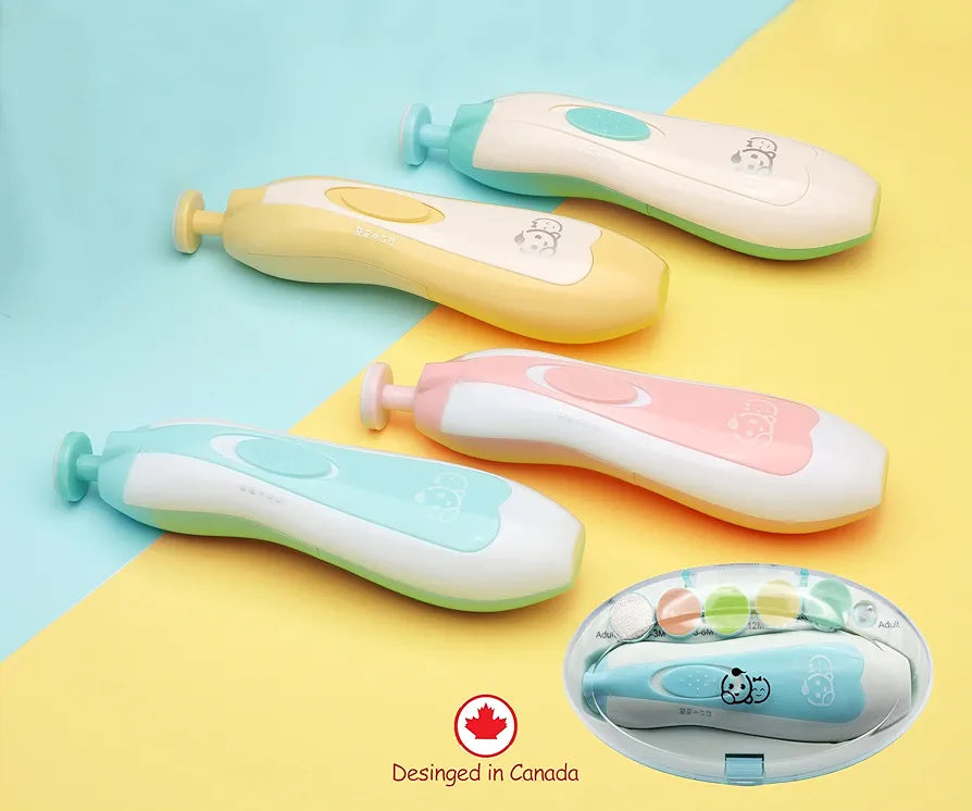 Baby Nail Trimmer 21 in 1, Usage Labeled Case & 13 Extra Replacement Tools, Royal Angels Baby Electric Nail File, Baby Nail Care, Nail Clipper Newborn Toddler Toes & Fingernails Nail Kit 