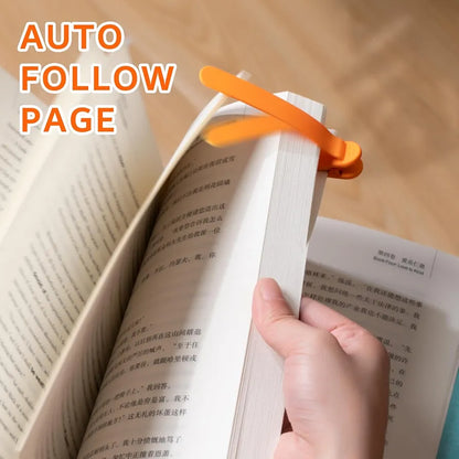 3pcs Silicone Automatic Bookmarks, Book Lovers Gifts for Reading Women, Men, Kids, Readers, Unique Cute Book Page Holder Accessories, Stay in Place and Follow as You Read