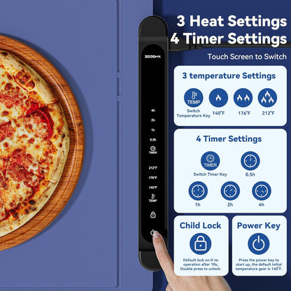 🔥Hot Sale - 50% OFF🔥 Food Warming Mat – An Efficient Solution to Keep Food Hot