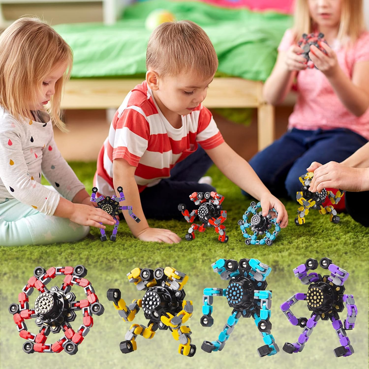 FidgetFlex™ Stress‑Relief Spinner Fun