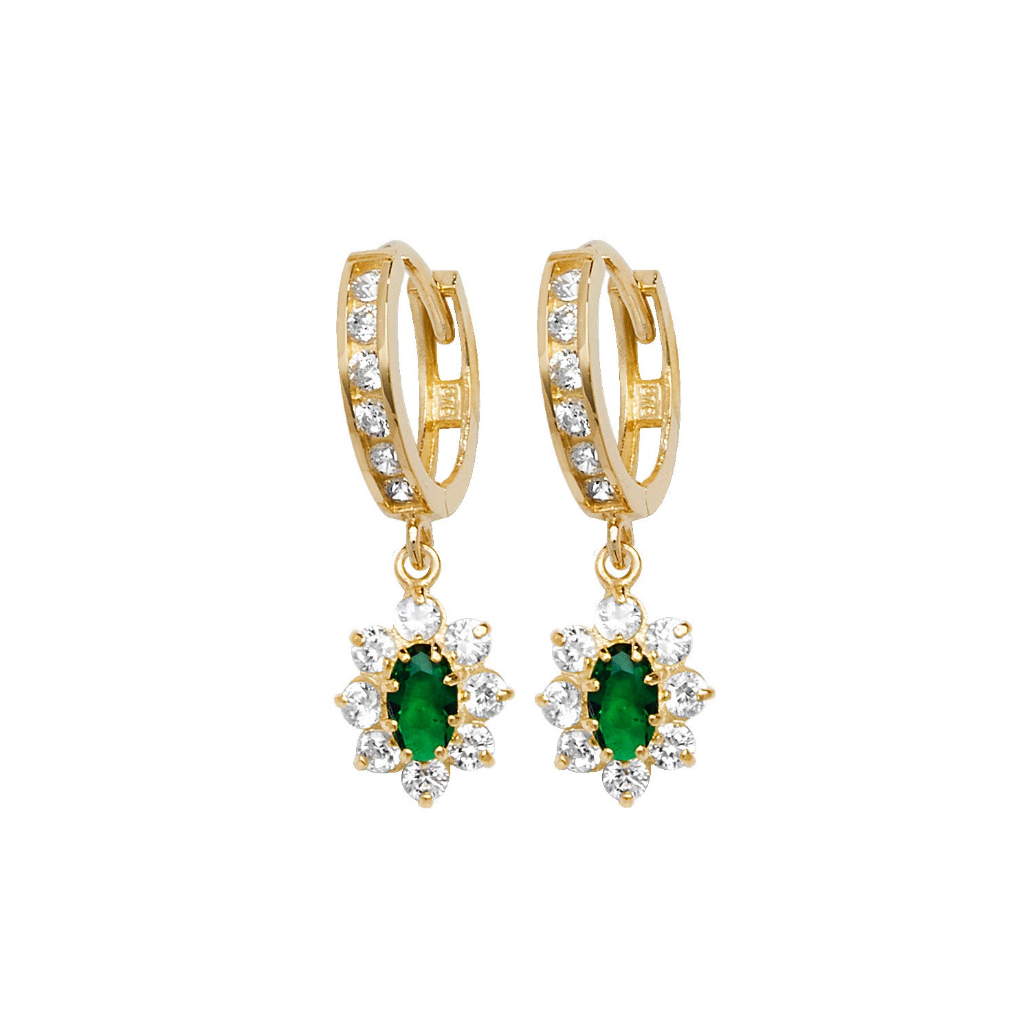 9ct Yellow Gold Drop Earrings