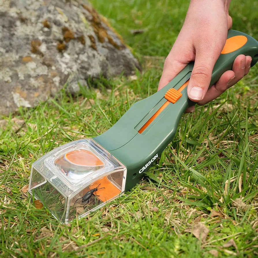 Carson BugView 5x Magnifier Quick-Release Bug Catching Tool, Stem Educational Toy for Kids and Adults 