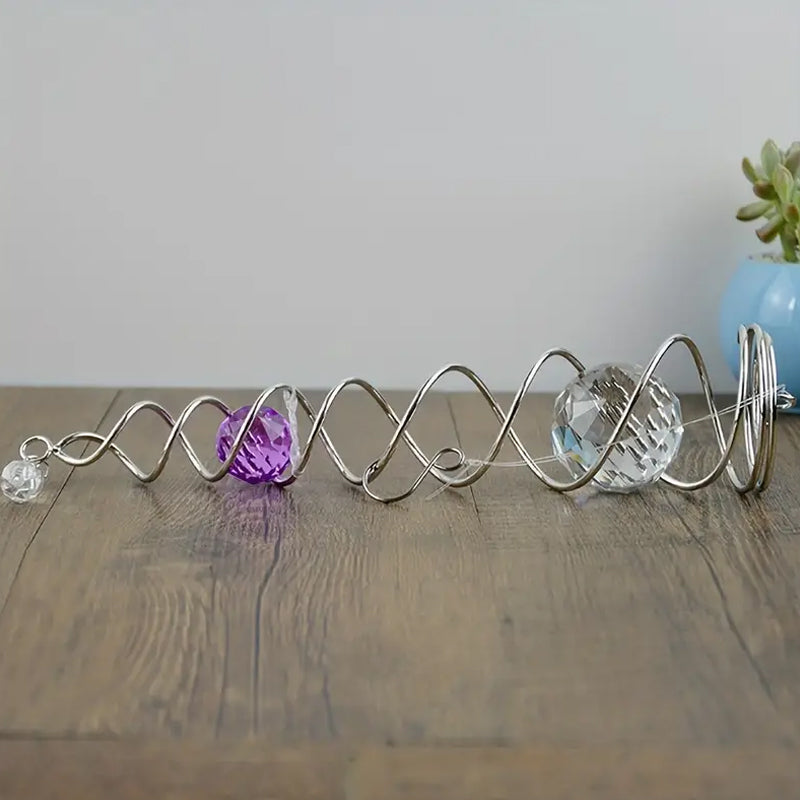 1+1 FREE | CrystalTwister™ - Metal Crystal Spiral Wind Chime