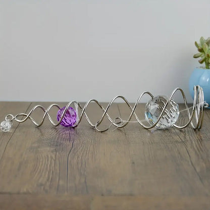 1+1 FREE | CrystalTwister™ - Metal Crystal Spiral Wind Chime