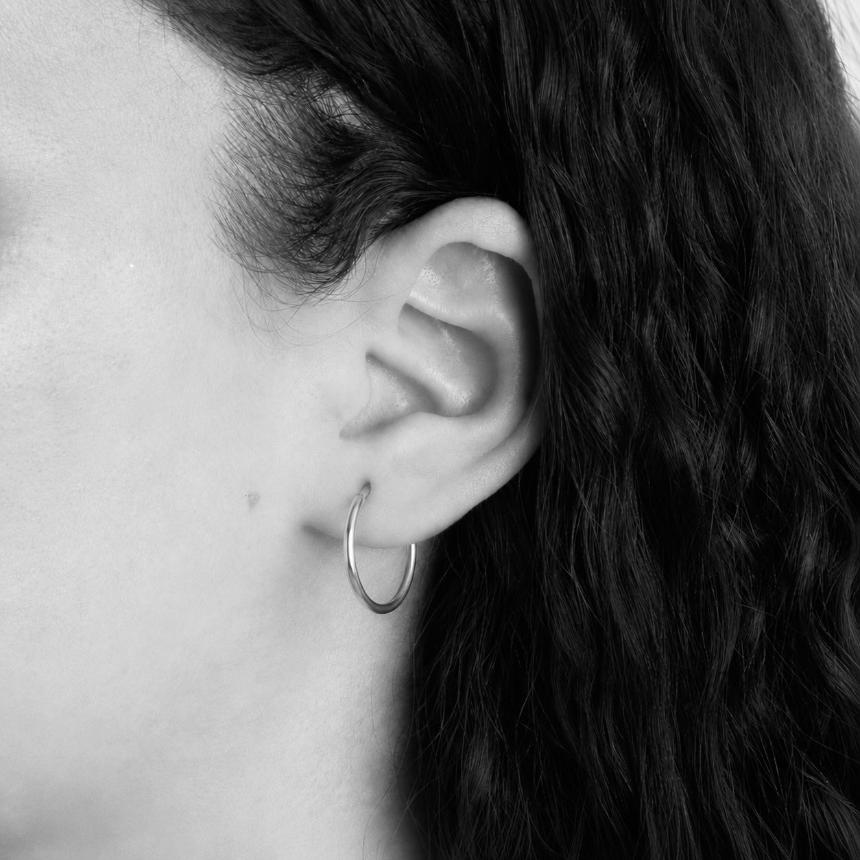 Elements Gold 30mm Hinged Hoop Earrings