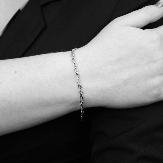 Elements Gold Infinity Tennis Bracelet