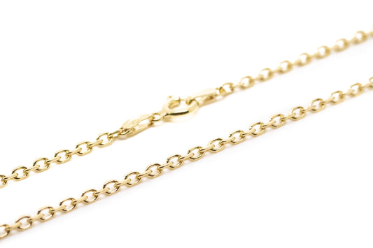 17.5" (45cm) Gold Plated Anchor Chain
