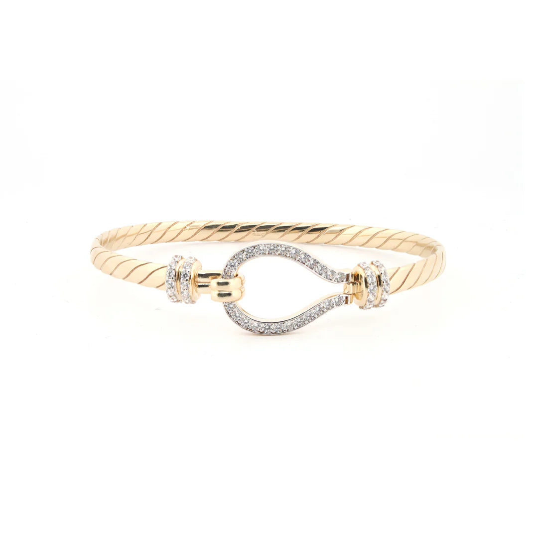 9ct Yellow Gold Hook Bangle