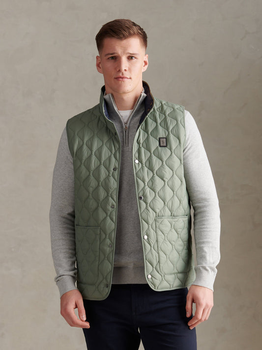 Mens Onion Quilt Lightweight Gilet Sea Spray