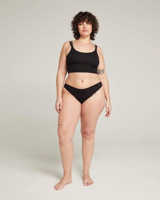 The Organic Cotton Mini Brief 2 Pack - Black