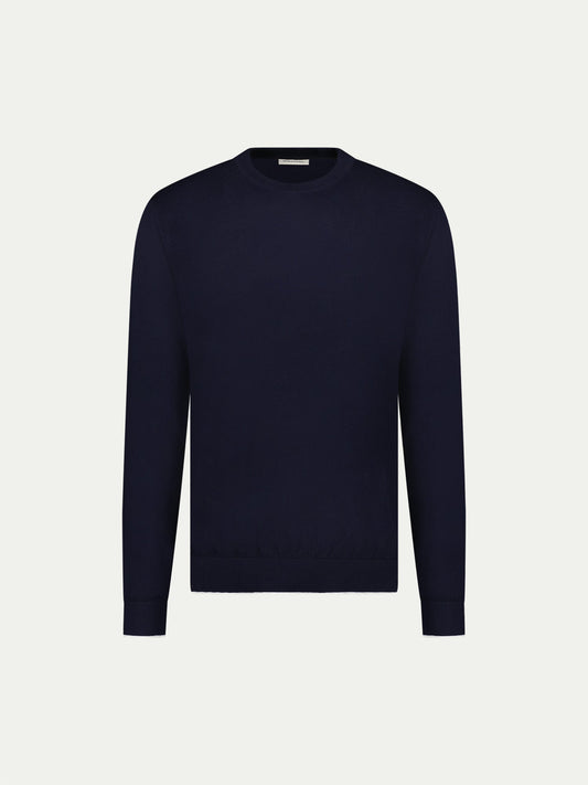 Jersey Knit Crew in Dark Sapphire Navy