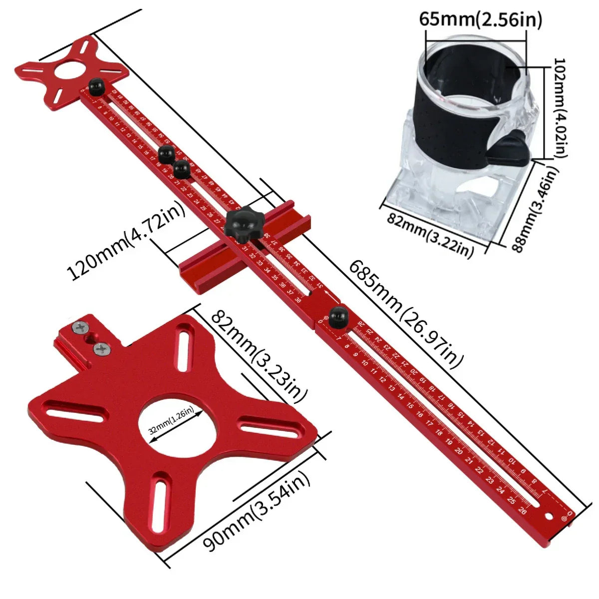 ✨Extended 3-in-1 Router Milling Groove Bracket