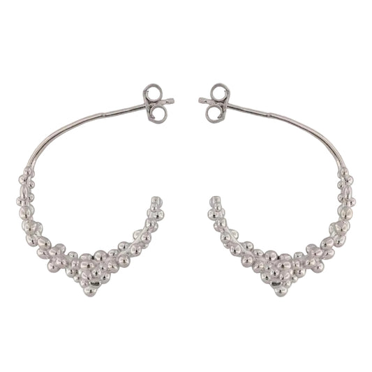 Silver Nyx Hoops