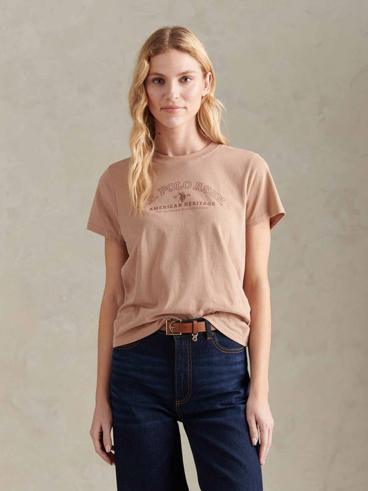 Womens Arc Graphic T-Shirt in Natural