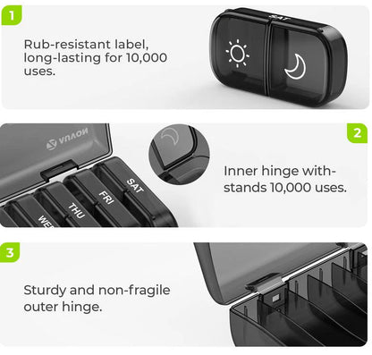 MedVault™ Compact Pills Organizer