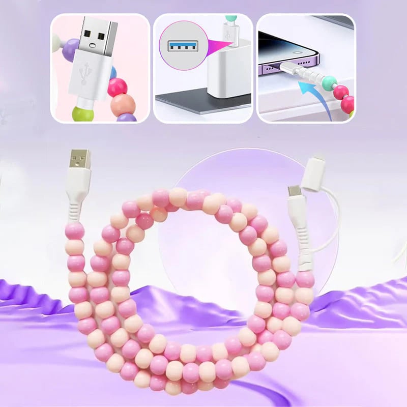 Beadlink 2-in-1 Beaded USB Charger Cable | BUY 1 GET 1 FREE (2Pcs)
