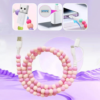 Beadlink 2-in-1 Beaded USB Charger Cable | BUY 1 GET 1 FREE (2Pcs)