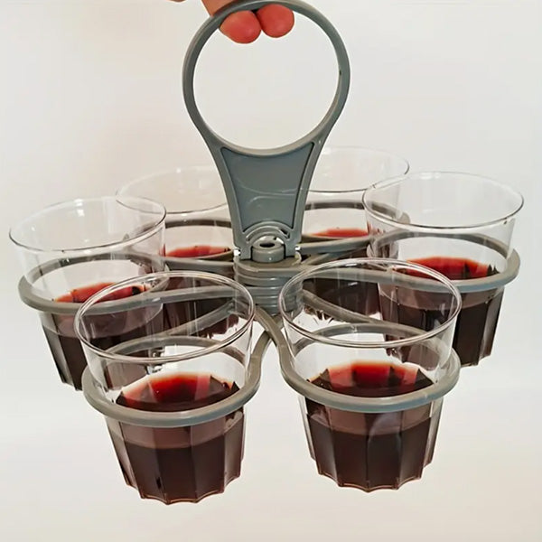 1+1 Free | SipStack™ | Portable foldable cup holder for up to 6 drinks